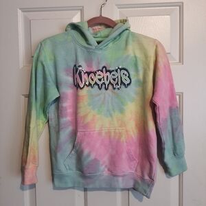 Knoebels Youth Large Bright Color Tie Dye Hoodie Hooded Sweater Amusement Park